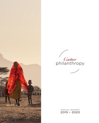 Cartier Philanthropy Annual Report 2019 2020